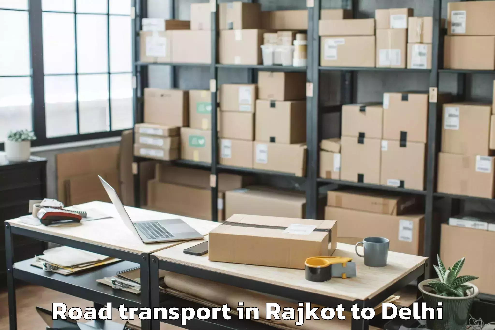 Affordable Rajkot to Shahdara Road Transport